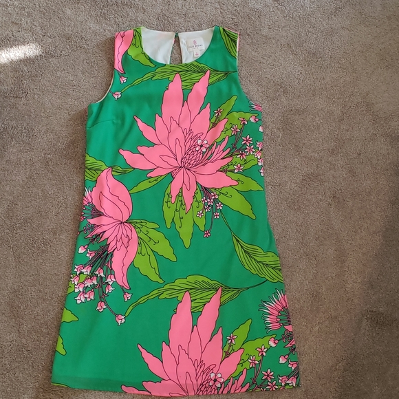 SUMMER BRIGHT JULIE BROWN SHIFT DRESS - Picture 11 of 13
